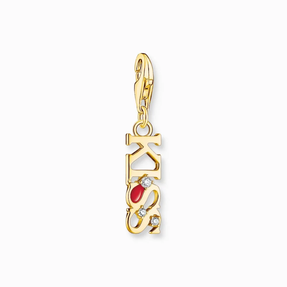 Thomas Sabo Anhänger Charm-Club Mit Steine Kiss Gold 2067-565-10