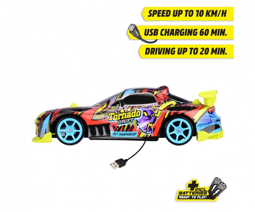 Dickie Toys RC Tornado Drift 201104007 Auto, Fahrzeug, Leichtmetallfelge, Speiche, Rad