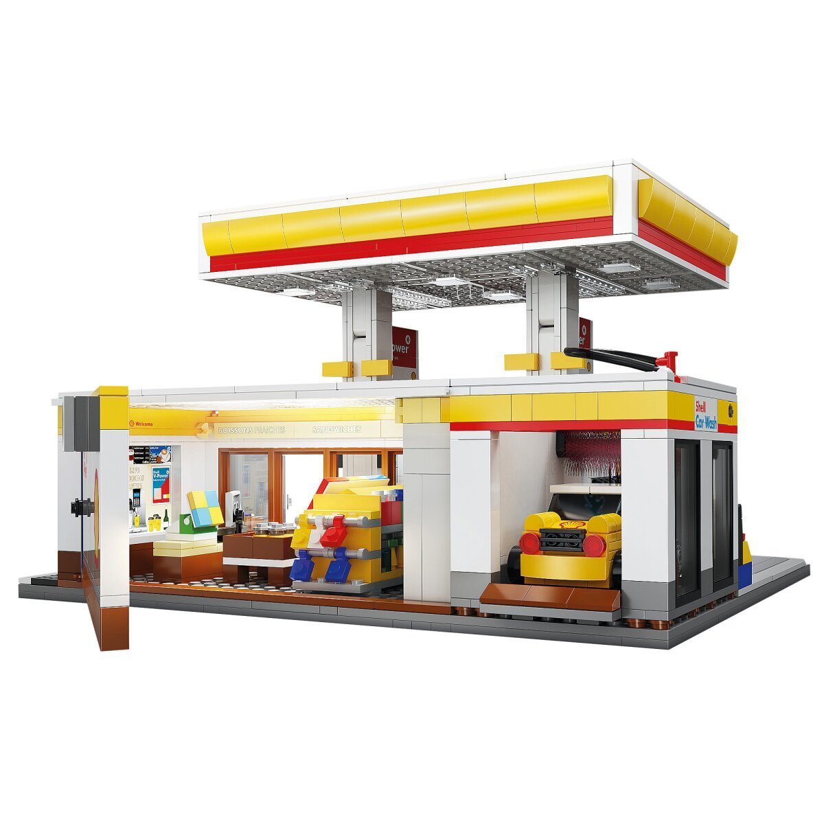 JAMARA CaDA Shell Tankstelle mit Shop und Waschanlage 1:30 Bricks ab 14 Jahren JAMARA CaDA Shell Tankstelle mit Shop und Waschanlage 1:30 Bricks ab 14 Jahren