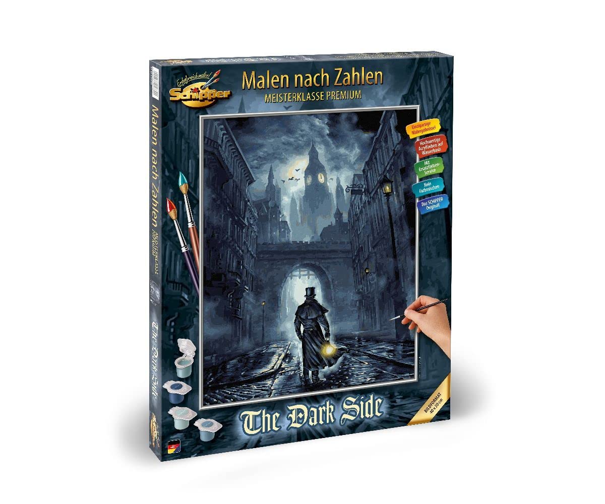 Schipper Mnz - The Dark Side - Ausdrucksstarkes Malset Mit Kontrastmotiv 609130889 Kamin, Drinnen, Person