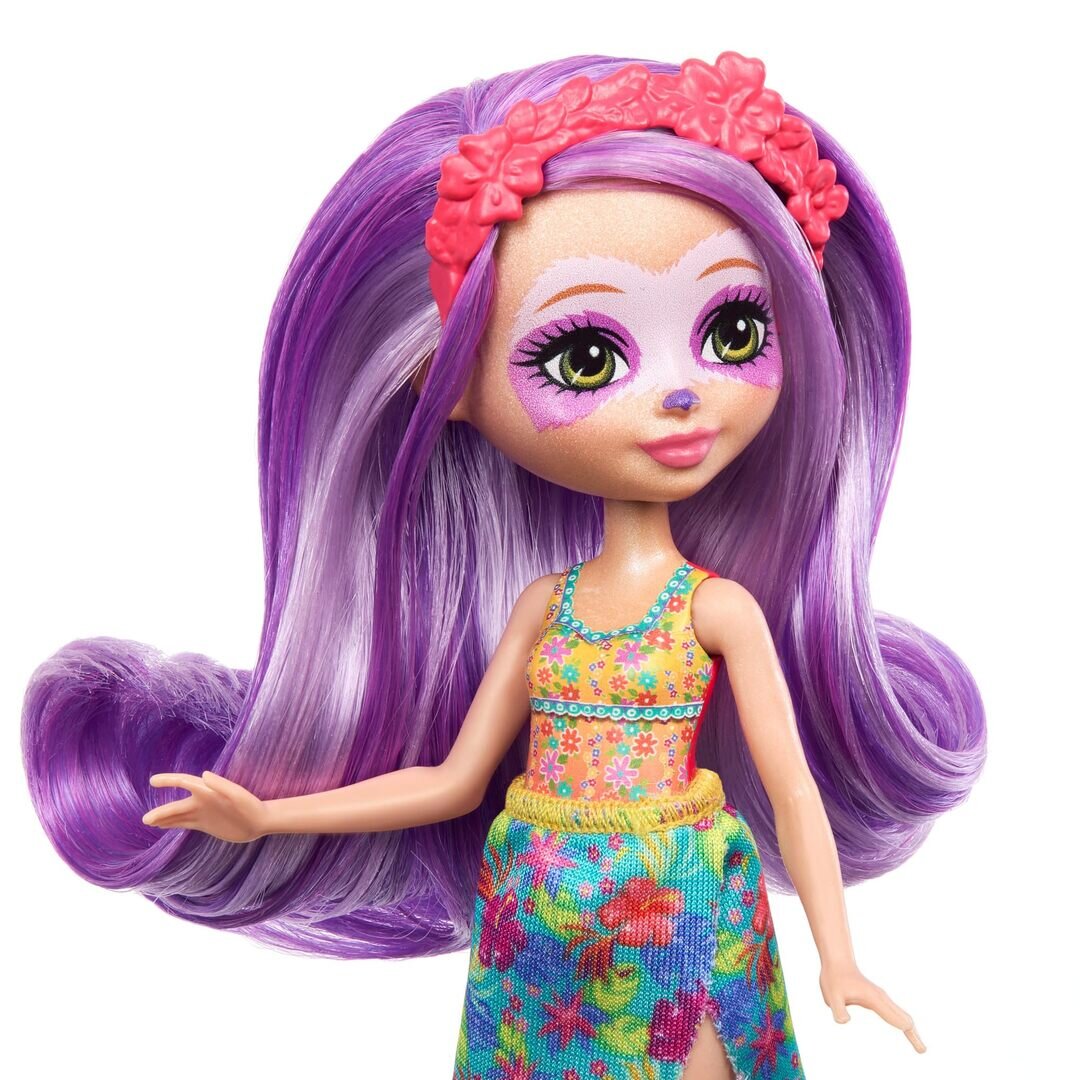 Enchantimals Sabindra Sloth & Tang – Disney‑starker Leniwiec‑Spaß ab 4 J. , Mattel Enchantimals Sunshine Beach Sabindra Sloth Puppe HRX82 Enchantimals – Sabindra Sloth Puppe mit tierischem Freund Tang, abnehmbar, ab 4 J., Mattel, Enchantimals, Sunshine, Beach, Sabindra, Sloth, Puppe, HRX82