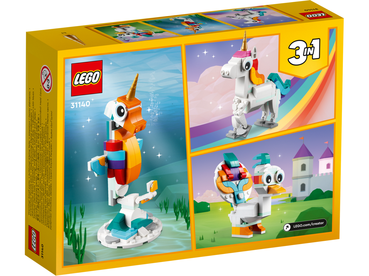 LEGO® Creator 3 in 1 Magisches Einhorn 31140 Spielzeug, Roboter