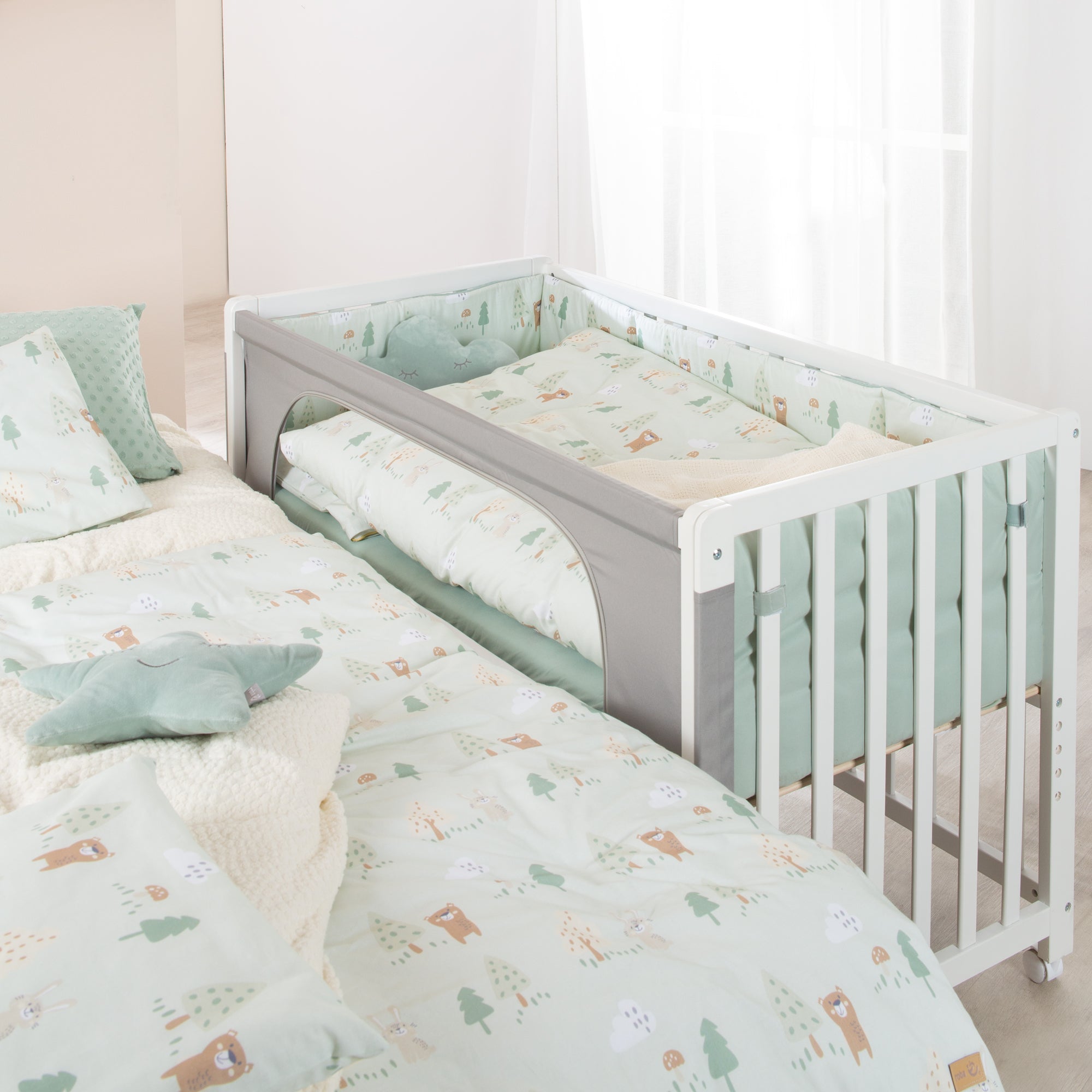 Roba 163003WES283 Room Bed, 60x120 cm Woodland Buddies weiß - Bild 2 Roba 163003WES283 Room Bed, 60x120 cm Woodland Buddies weiß - Produktbild 2