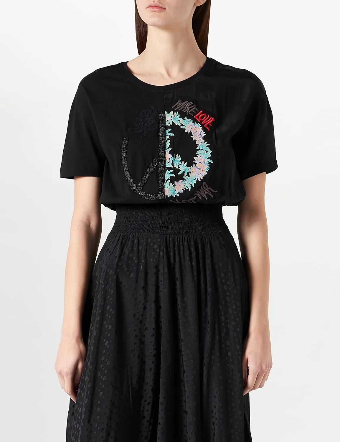 Desigual Damen Kleid „Noosa“ - Schwarz 20SWVW71 GR. 38 Desigual Damen Kleid „Noosa“ - Schwarz 20SWVW71 GR. 38