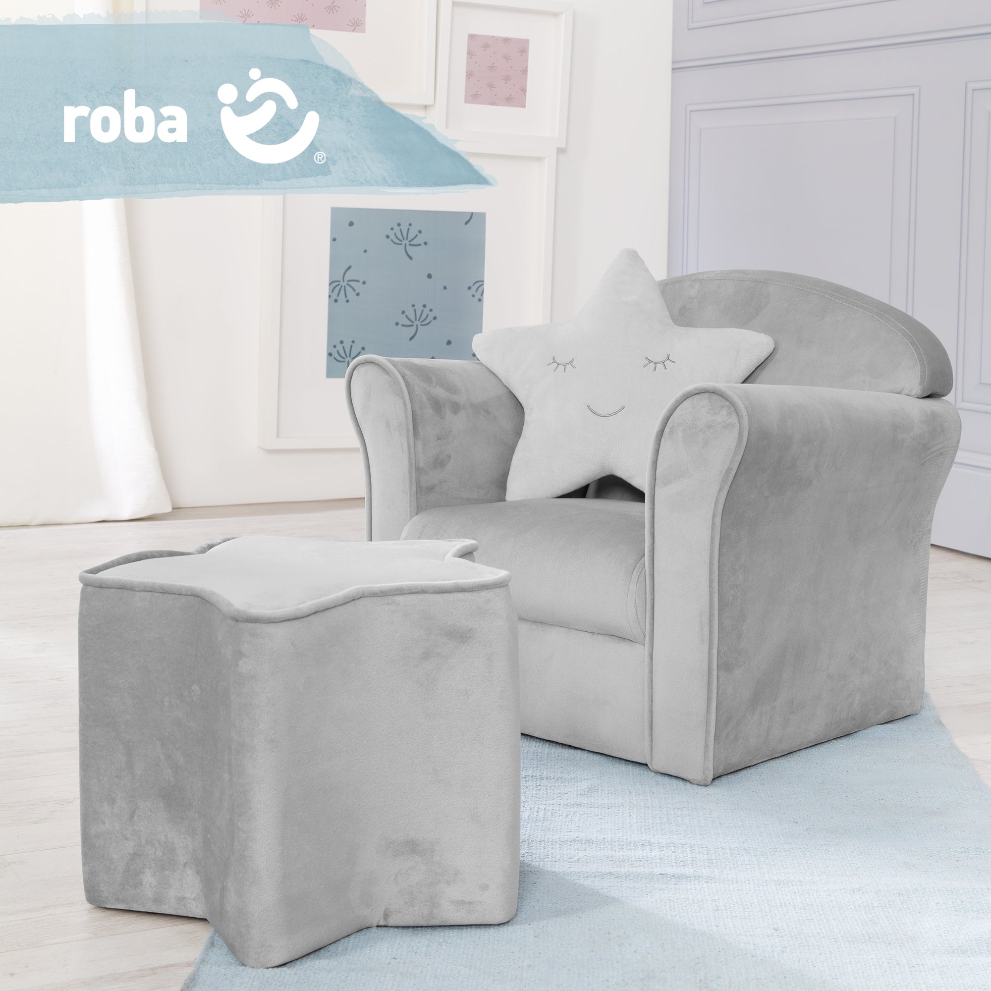 Roba 450121GA Kindersessel grau – Spielmöbel - Bild 7 Roba 450121GA Kindersessel grau – Spielmöbel - Produktbild 7