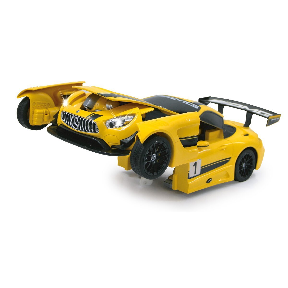 JAMARA Mercedes-AMG GT3 1:14 gelb 2,4GHz transformable ab 8 Jahren JAMARA Mercedes-AMG GT3 1:14 gelb 2,4GHz transformable ab 8 Jahren