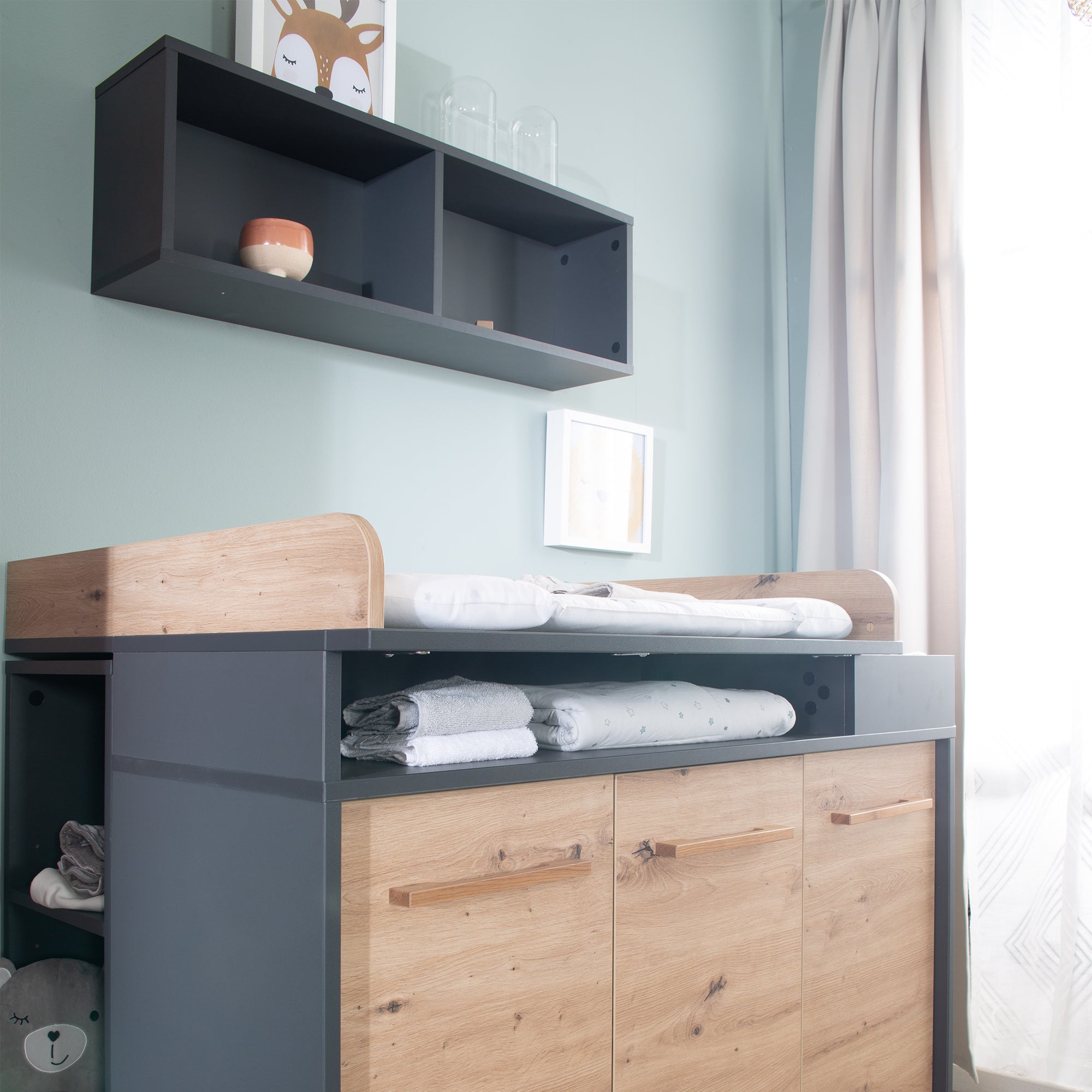 Roba 1731849 Wickelkommode breit Lenn anthrazit - Produktbild 8