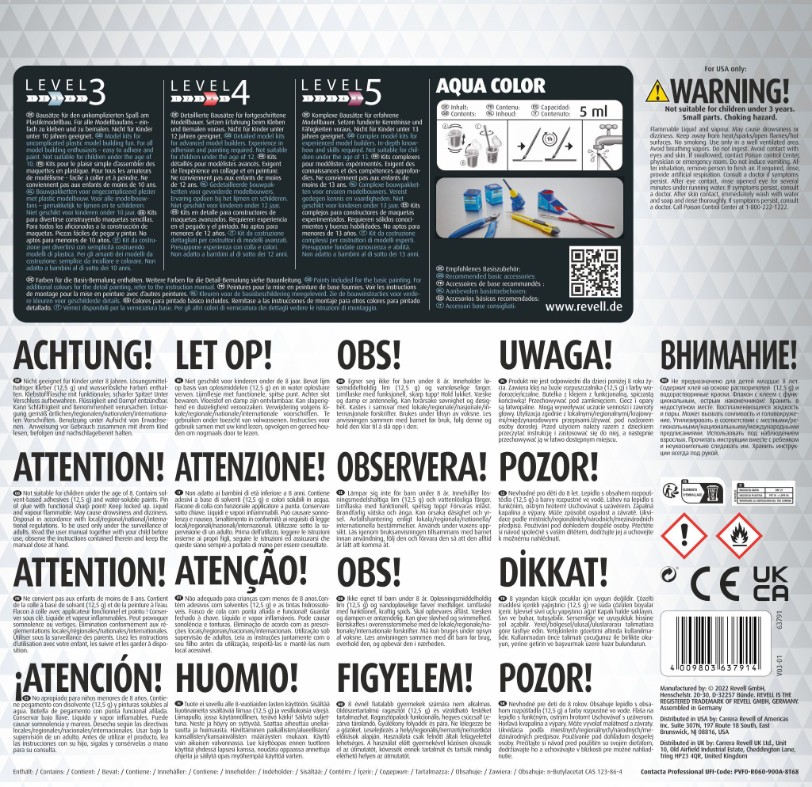Revell 63791 Model Set BAE 146-200 “AirUK” Zeitung, Text, QR-Code