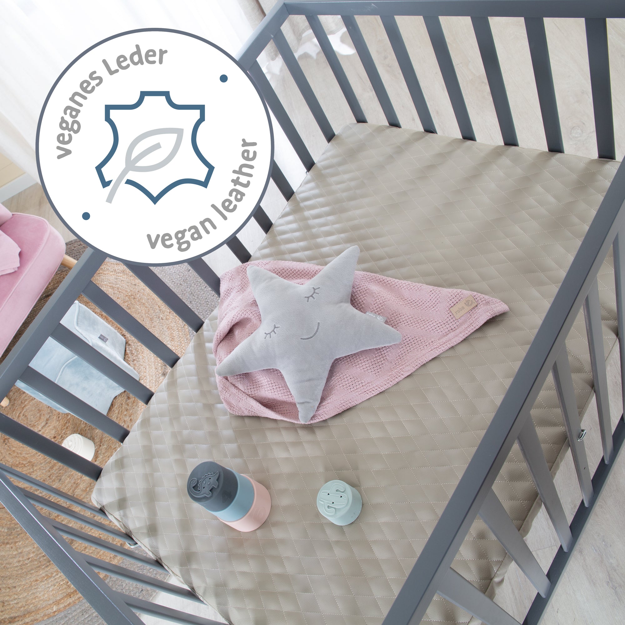 Roba 0242ANL245 Laufgitter 75x100 cm +Füße Greyish anthrazit - Bild 10 Roba 0242ANL245 Laufgitter 75x100 cm +Füße Greyish anthrazit - Produktbild 10