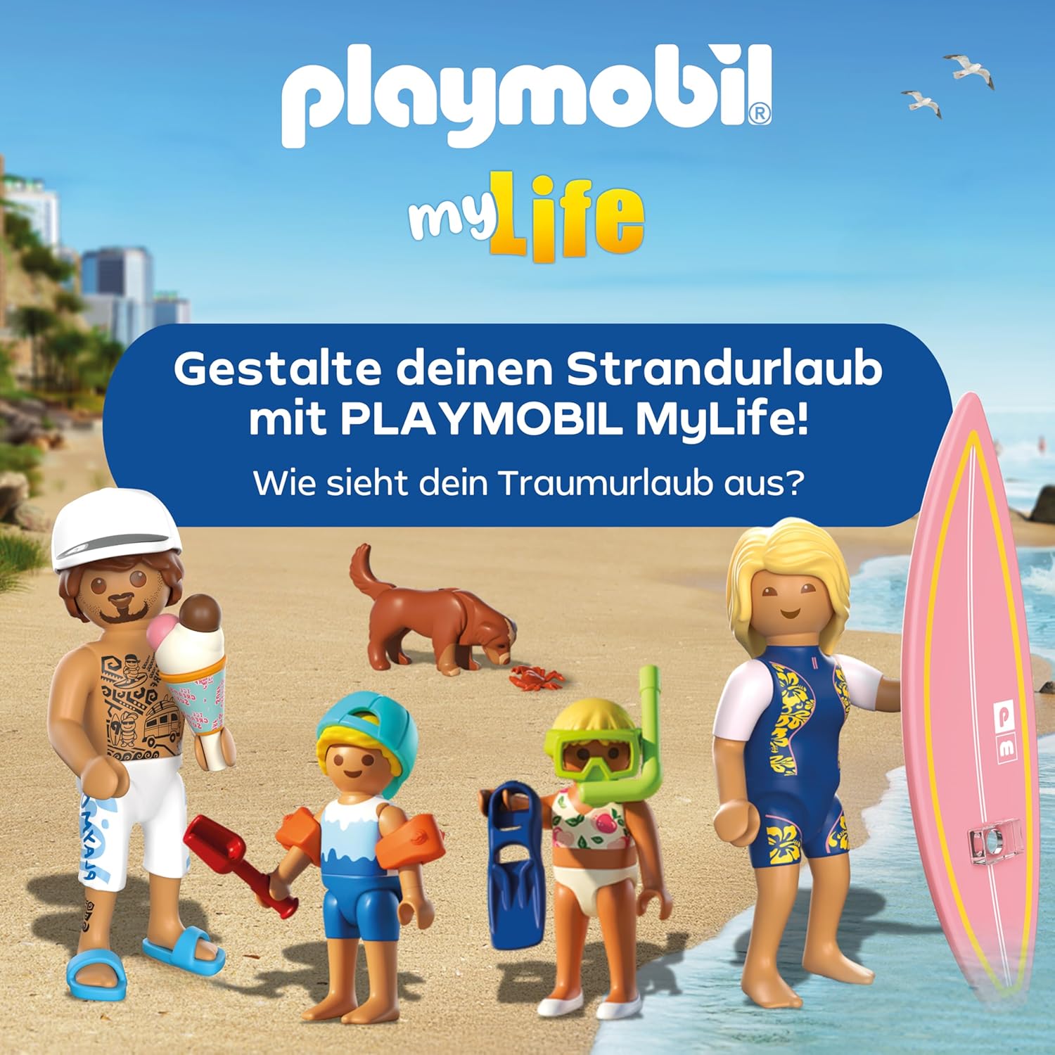 PLAYMOBIL 71903 rettungsturm mit beach buggy Meer, Wasser, Person, Sommer, Vogel