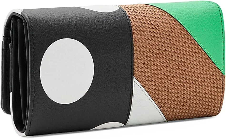 Desigual Damen Geldbörse - Bunte Kunstleder-Geldbörse im Patchwork-Design 23SAYP232000 Desigual Damen Geldbörse - Bunte Kunstleder-Geldbörse im Patchwork-Design 23SAYP232000