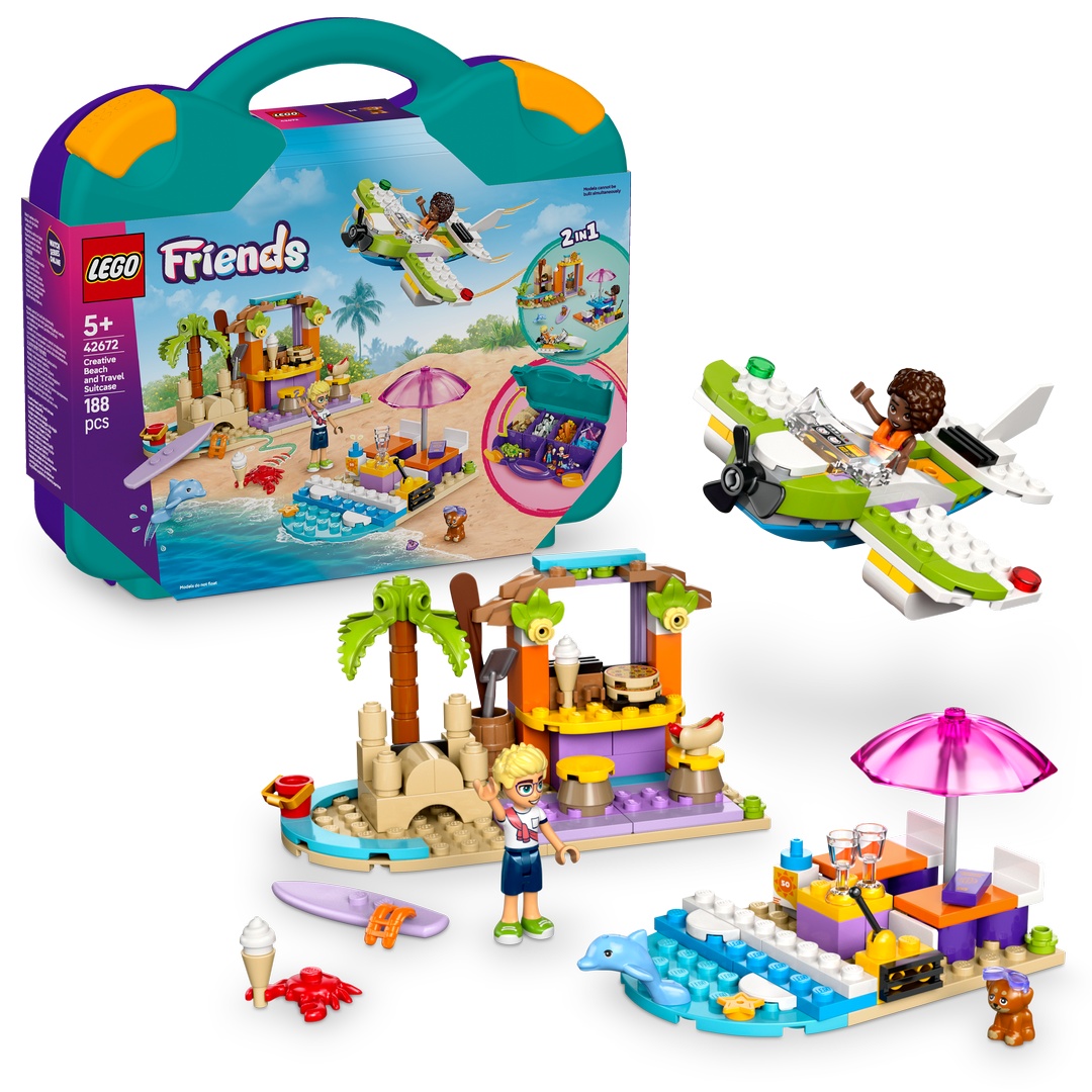 LEGO, Friends, 42672, Kreativer, Reisekoffer LEGO Friends 42672 Kreativer Reisekoffer