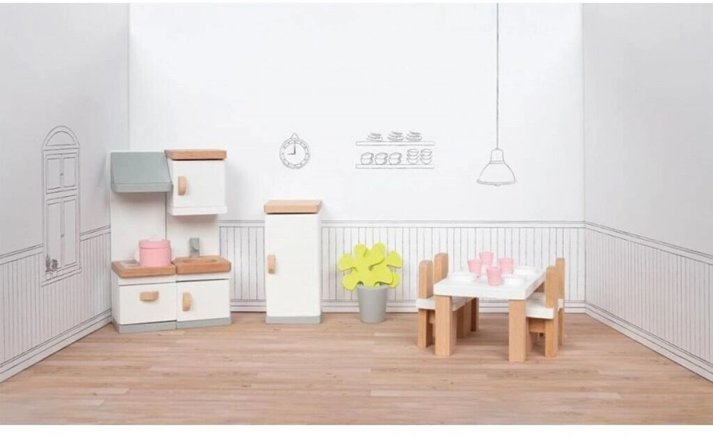 goki Puppenmöbel „Style - Küche“ - 20-teilig, Holz, ab 3 Jahren