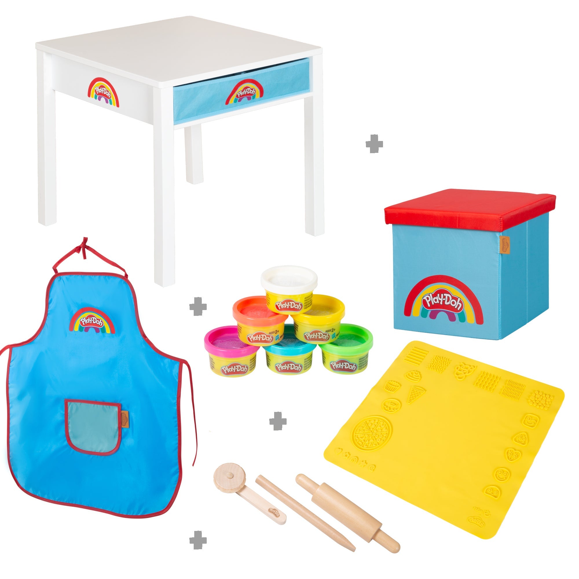 Roba 450730PD1ZU Basteltisch roba x Play-Doh weiß – Spielmöbel - Bild 3 Roba 450730PD1ZU Basteltisch roba x Play-Doh weiß – Spielmöbel - Produktbild 3