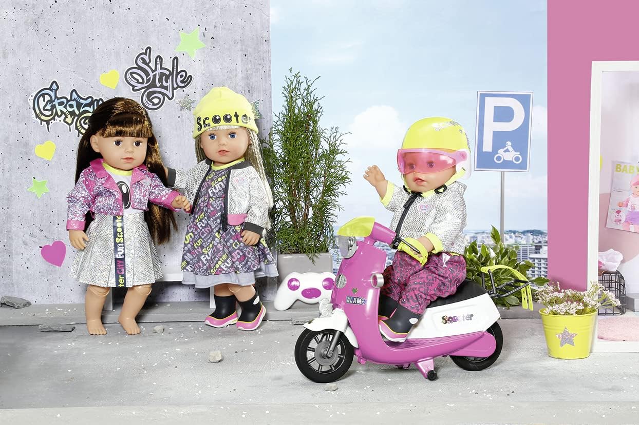Puppe, Spielzeug, Motorroller, Person, Gesicht