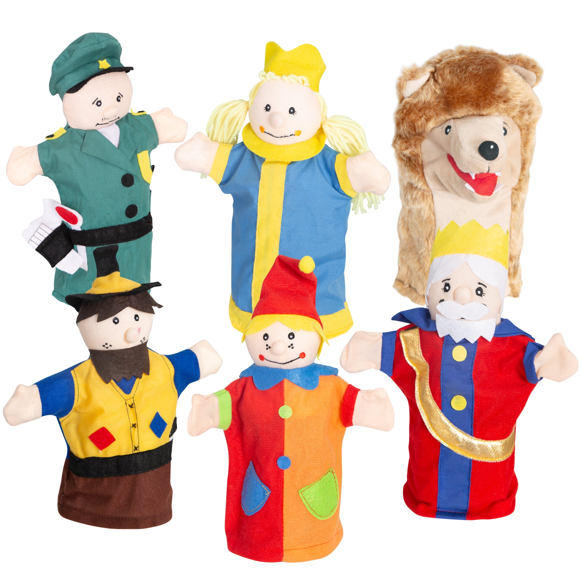 Roba 9712 Kasperfiguren 6-fach sortiert bunt – Rollenspiel - Bild 1 Roba 9712 Kasperfiguren 6-fach sortiert bunt – Rollenspiel - bunt - Rollenspiel - Produktbild 1