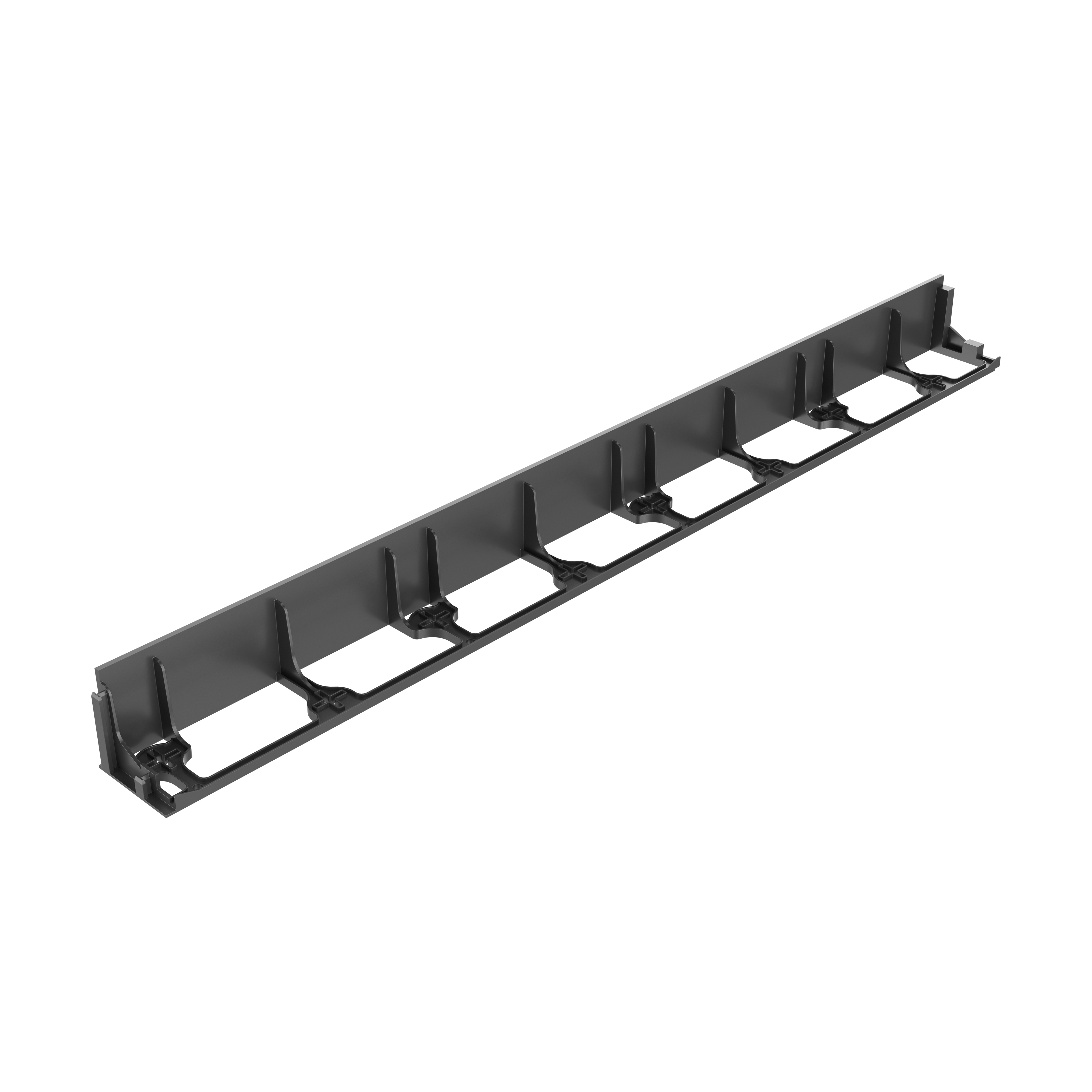 Cellfast Einfache Rasenkante UNIBORD 1 m x 78 mm - schwarz