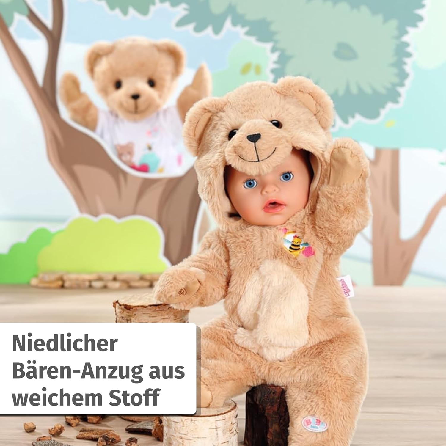 BABY born® Bär Kuschelanzug 43cm