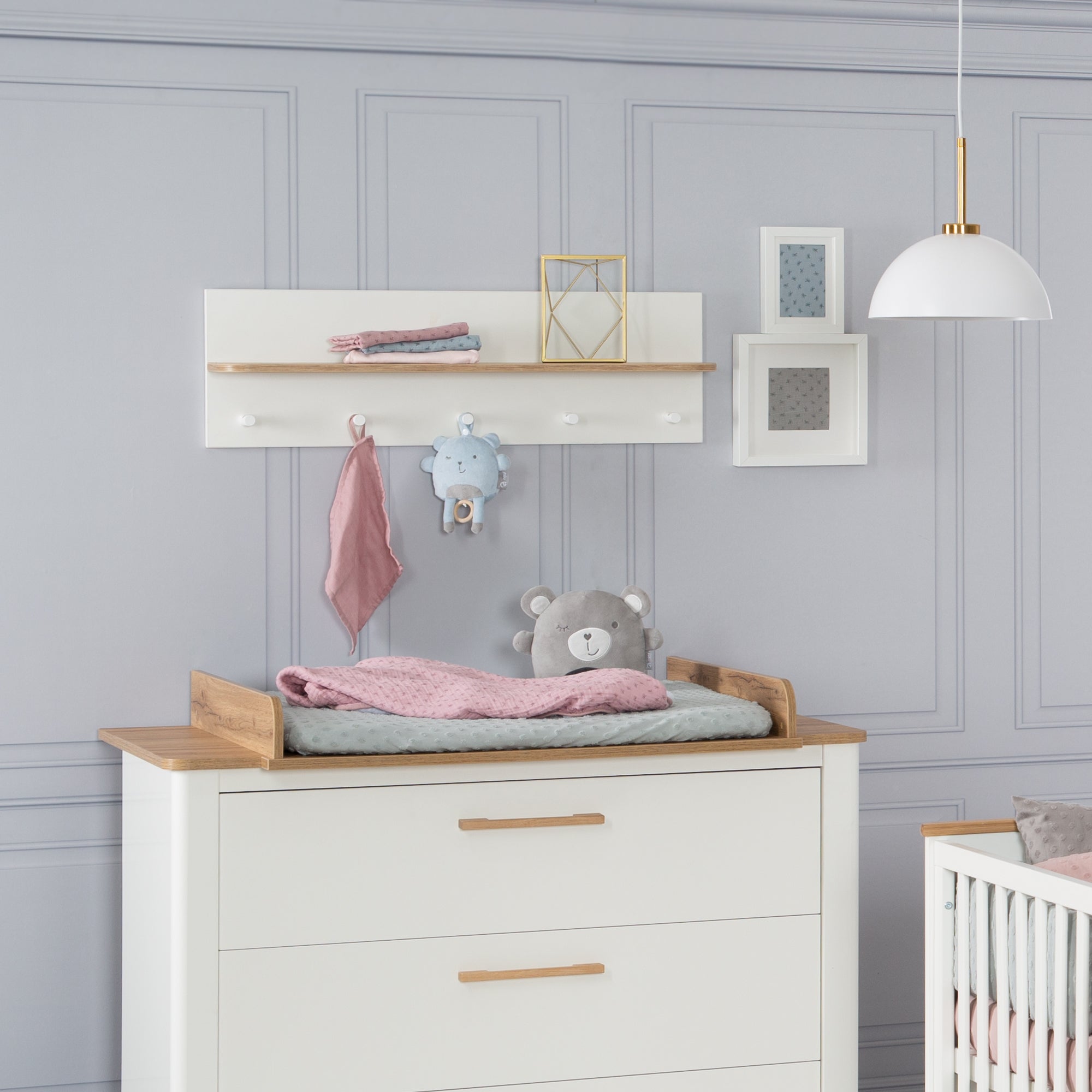 Roba 1513830 Wandgarderobe Ava weiß – Wandregal - Produktbild 3