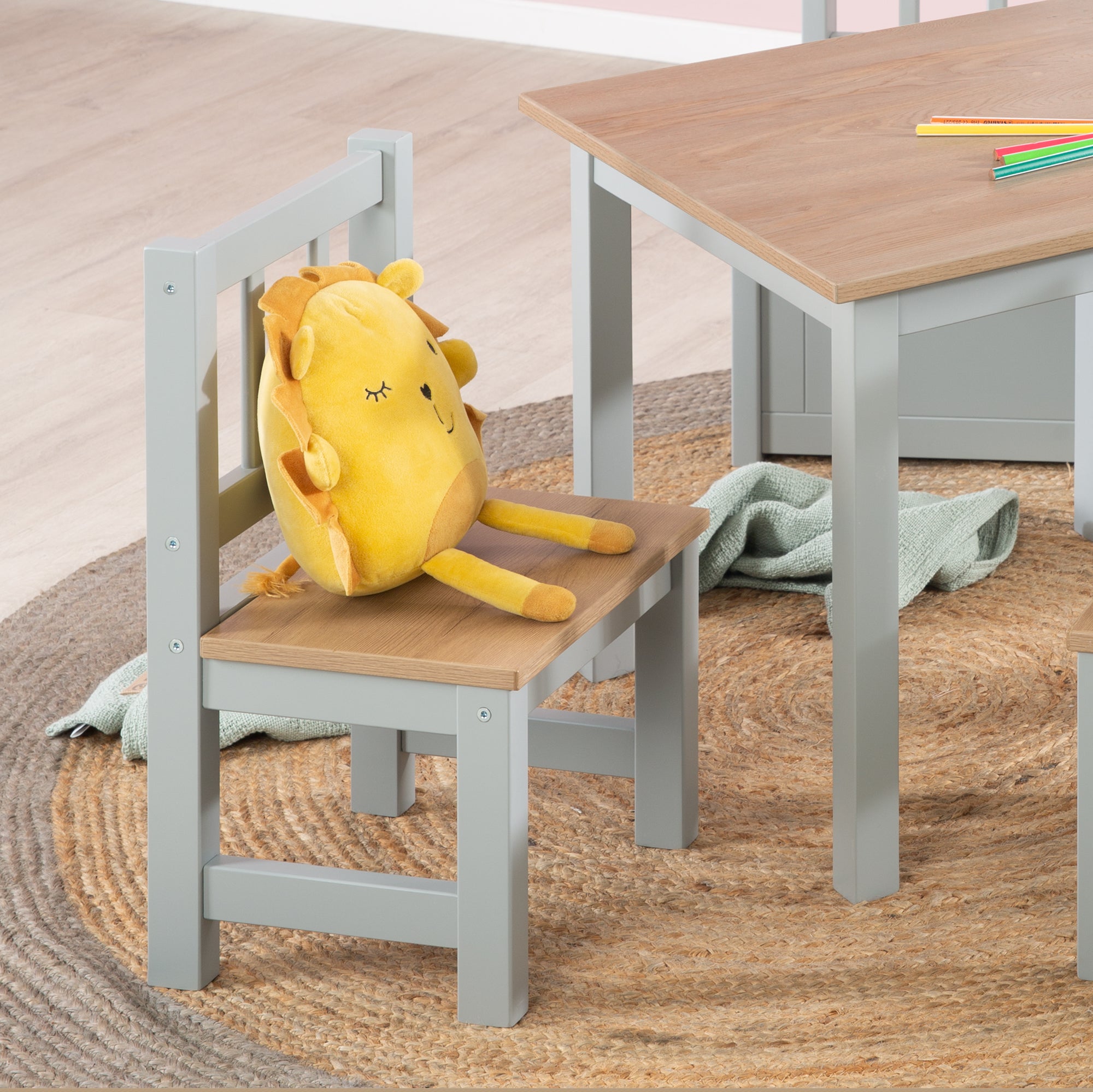 Roba 450040HTP Kindersitzgruppe holz taupe – Spielmöbel - Produktbild 7
