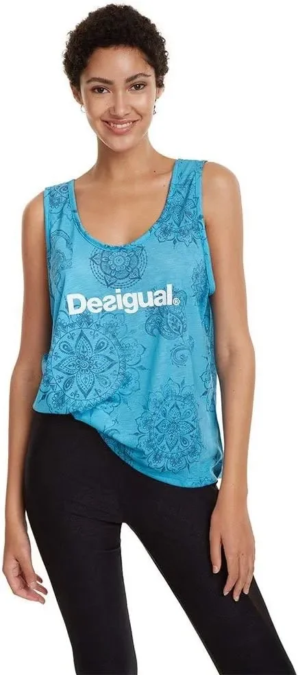 Desigual T-Shirt Oversize Hindi Dancer Gr. M 19SOTK18-7058 Desigual T-Shirt Oversize Hindi Dancer Gr. M 19SOTK18-7058