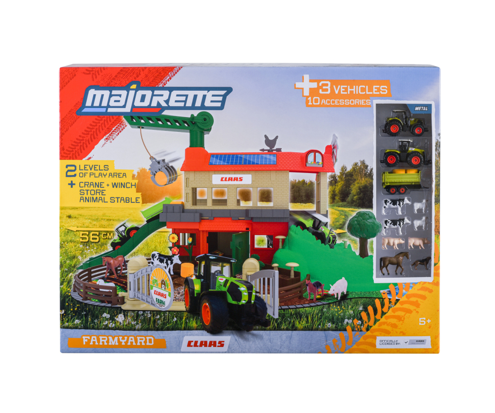 Majorette Farmyard + 3 Vehicles
