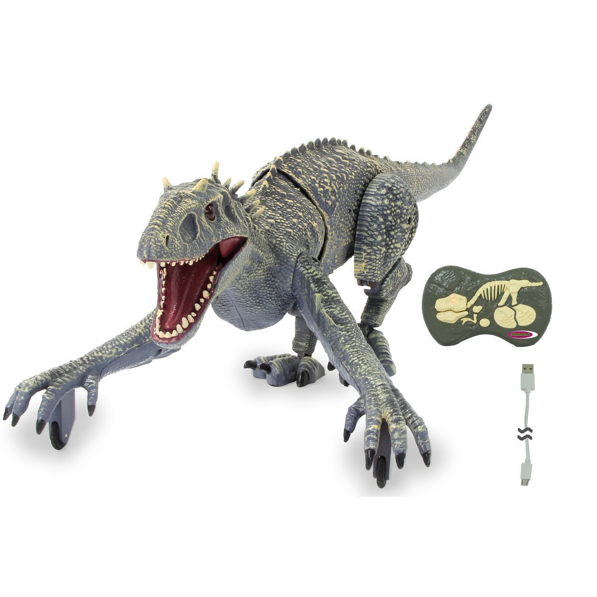 JAMARA Dinosaurier Exoraptor Li-Ion 3,7V 2,4GHz grau ab 6 Jahren