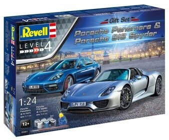 Revell 05681 Geschenkset Porsche Revell Modellbausatz mit Basiszubehör Revell, 05681, Geschenkset, Porsche, Revell, Modellbausatz, mit, Basiszubehör, Coupe, Sportwagen, Leichtmetallfelge, Speiche, Rad