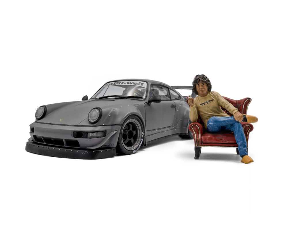 Solido 1:18 RWB Bodykit Nardo grau mit Figur