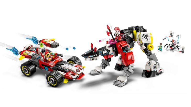 LEGO® DREAMZzz™ 71497 Coopers Tiger-Mech und Zeros Hot Rod Auto