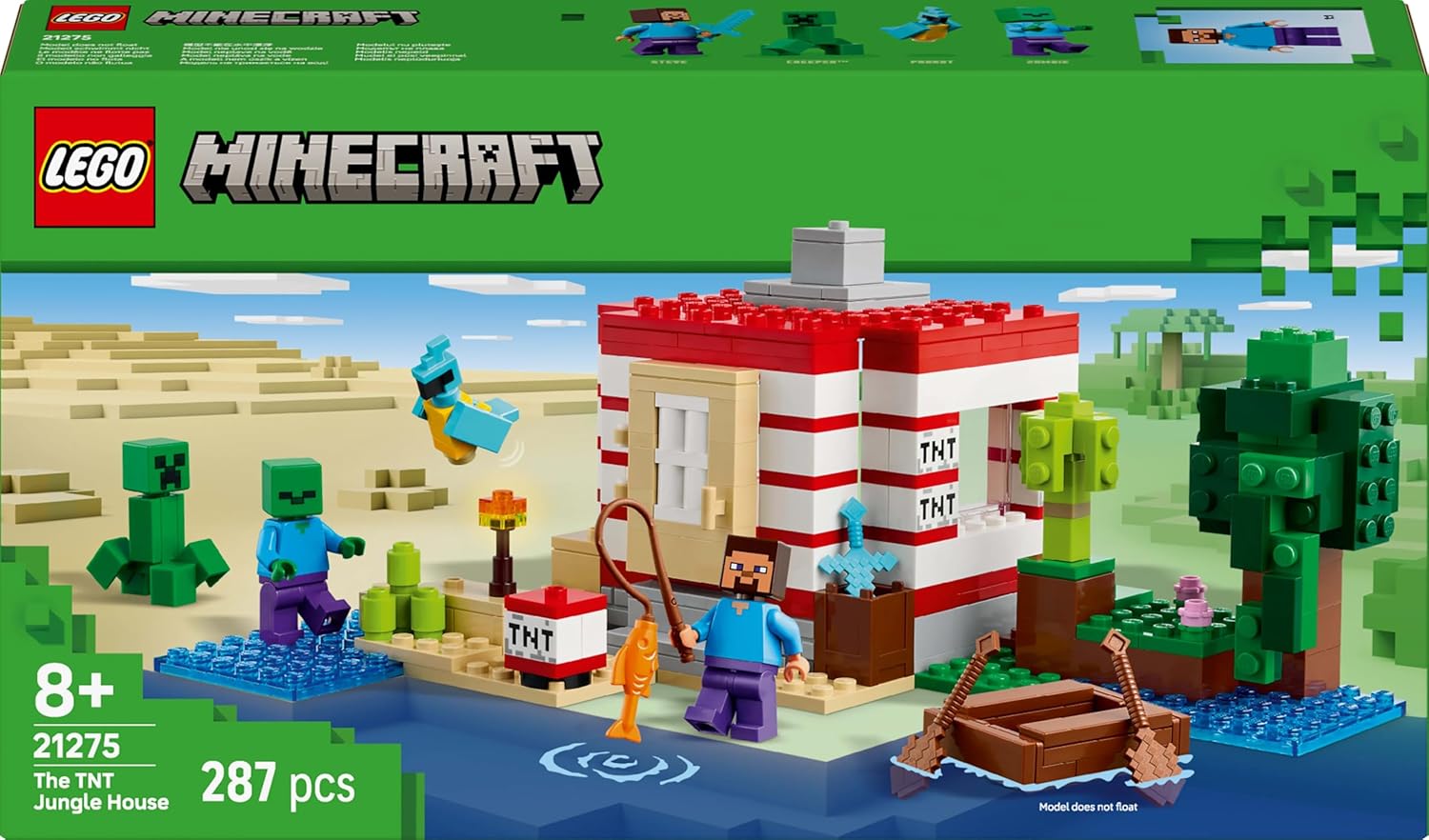 LEGO® Minecraft™ 21275 Das TNT Dschungelhaus Spielzeug, Person