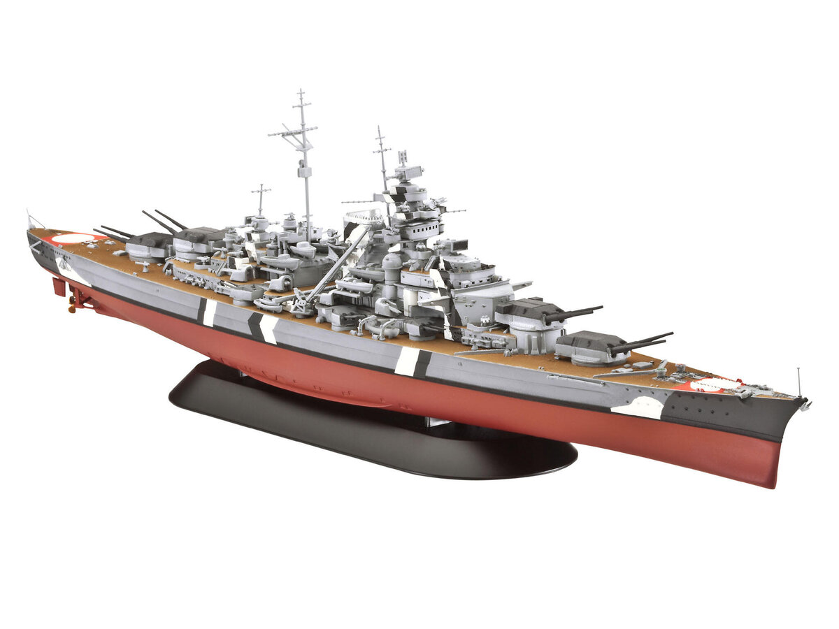 Revell_05098_1:700_Battleship_Bismarck, Kreuzer, Militärisch, Schiff, Boot, Wasserfahrzeug