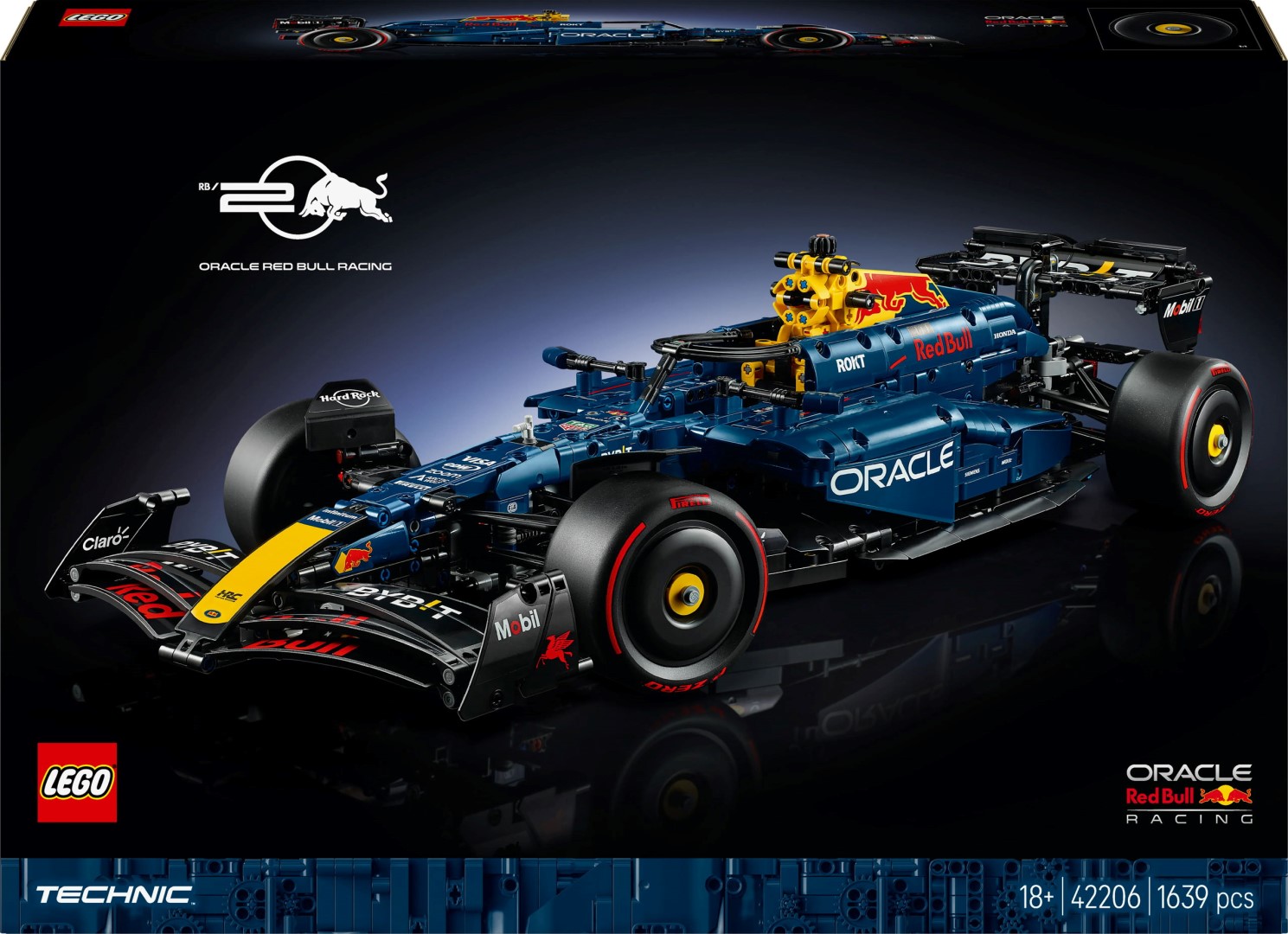 LEGO® Technic Oracle Red Bull Racing RB20 F1 Rennauto 42206 Auto, Formel Eins, Rennwagen, Fahrzeug, Rasenmäher