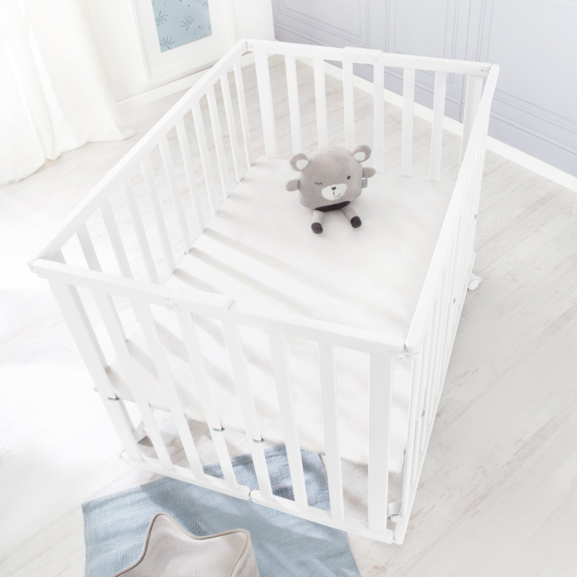 Roba 202703WE klappbares Laufgitter weiß - Produktbild 5