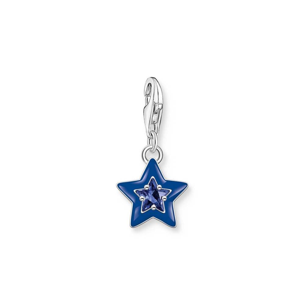 Thomas, Sabo, Anhänger, Charm-Club, Stern, M, Blauem, Stein, 2043-496-7, Zubehor, Stern-Symbol, Symbol