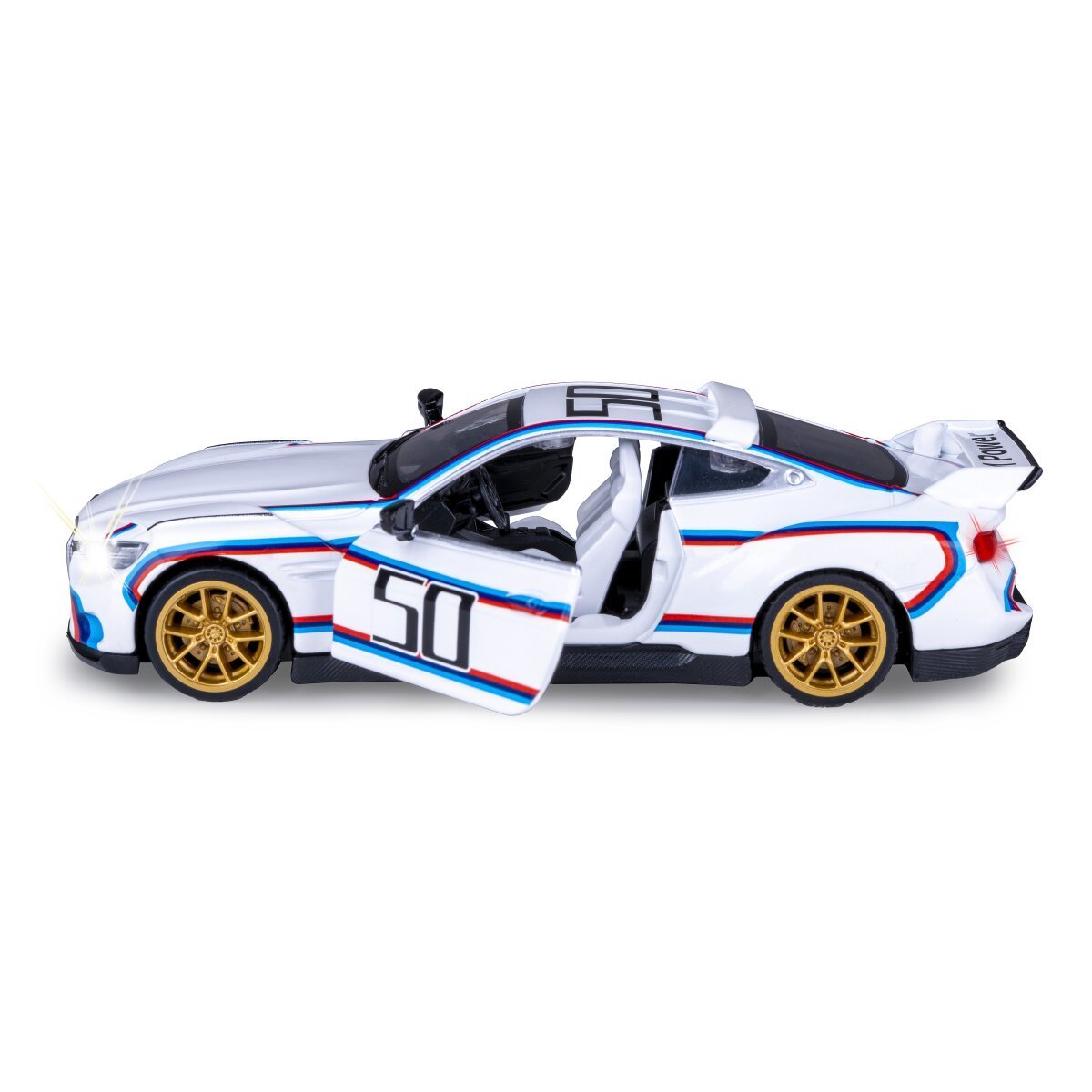 JAMARA BMW 3.0 CSL Diecast 1:34 weiß inkl. Knopfzellen ab 3 Jahren