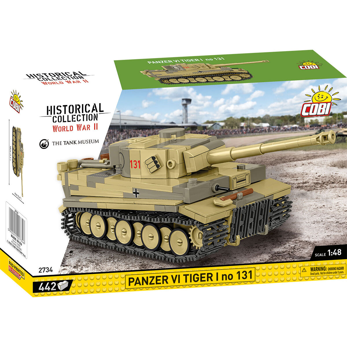 COBI 2734 - PANZER VI TIGER I NO 131, 1:48 COBI 2734 - PANZER VI TIGER I NO 131, 1:48