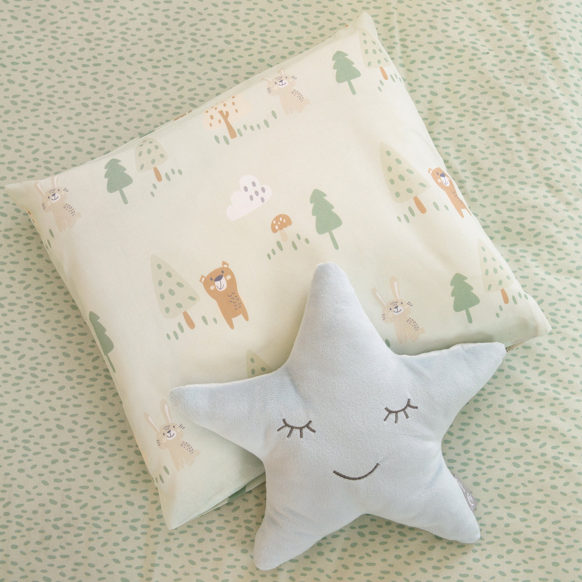 Roba 1490S283 Wiegenset 2-tlg Woodland Buddies grün – Bettwäschen - Produktbild 7