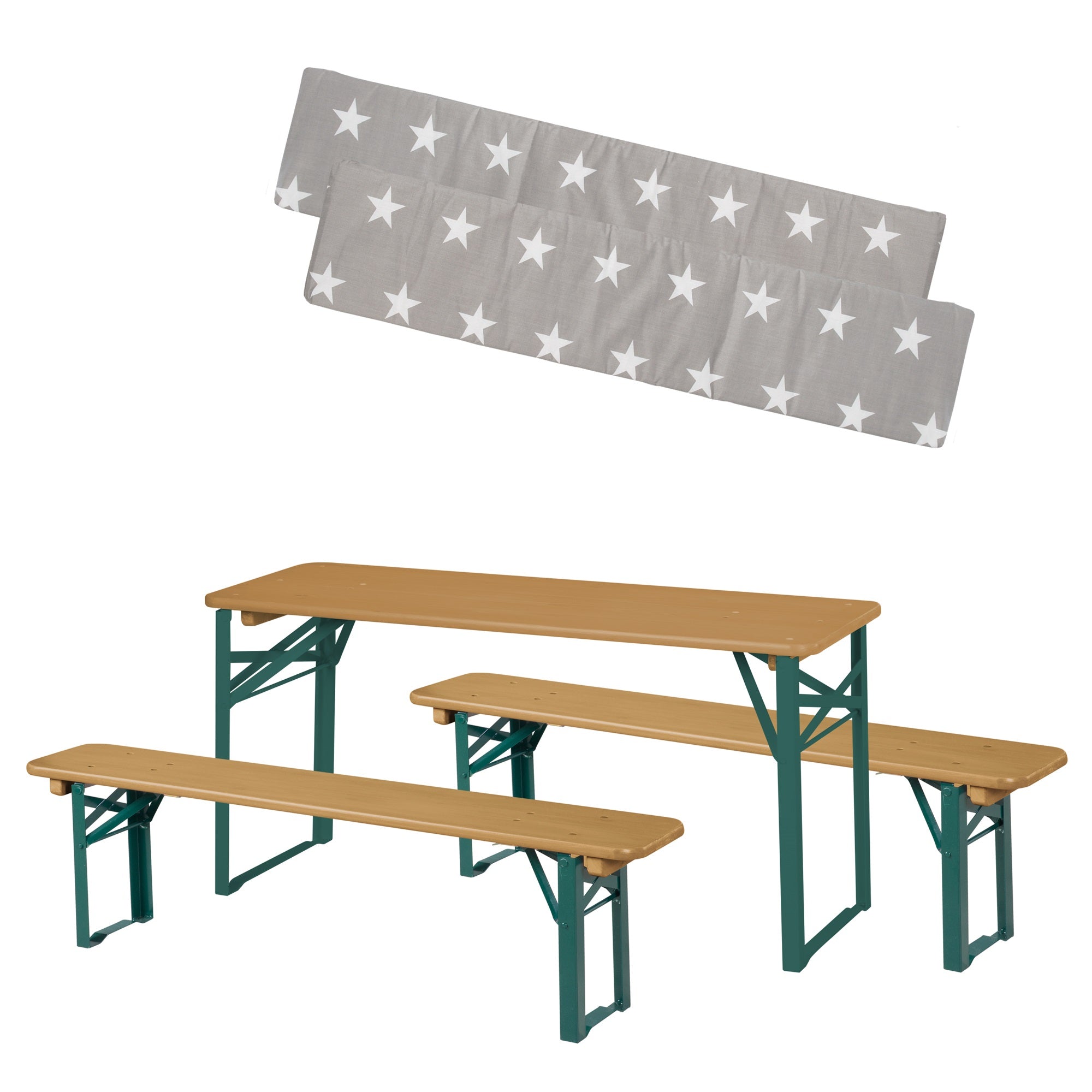Roba 457010NAV190 Set Kinderparty-Garnitur mit Bankkissen teakholz farben – Outdoor FSC - Bild 7 Roba 457010NAV190 Set Kinderparty-Garnitur mit Bankkissen teakholz farben – Outdoor FSC - Produktbild 7