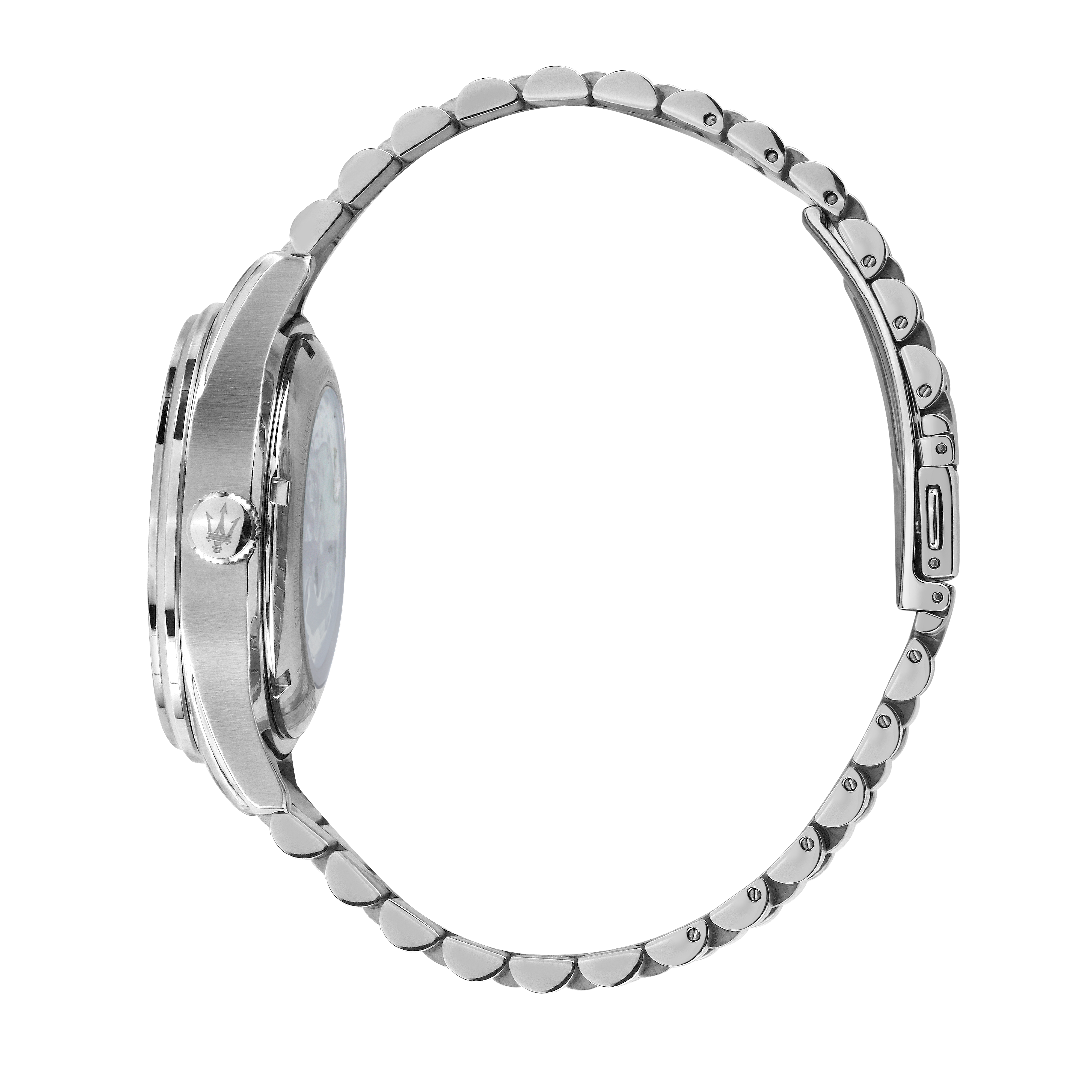 Maserati Sorpasso Herrenuhr Automatik 42mm Silber