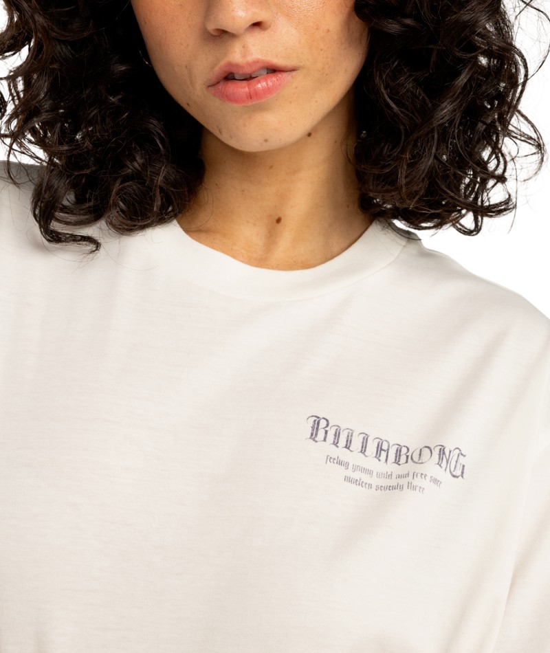 Billabong Wild and Free - T-Shirt für Damen Bekleidung, T-shirt, Langarm, Person, Gesicht