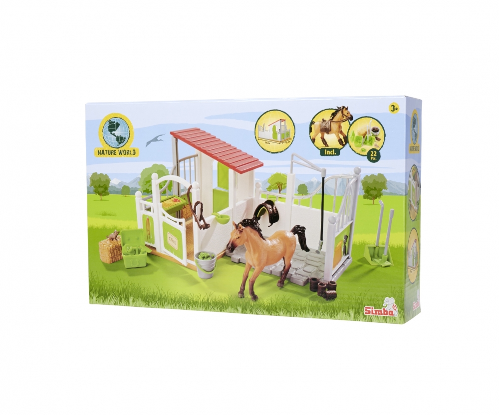 Simba Pferdebox und Waschplatz mit Pferd Simba Pferdebox und Waschplatz mit Pferd