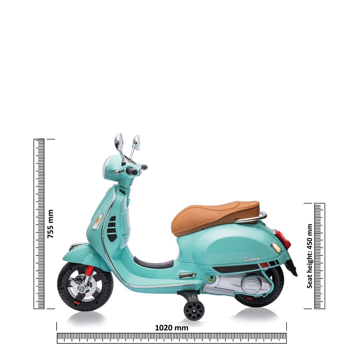 JAMARA Ride-on Vespa GTS 125 mintgrün Li-Power 12.6 ab 3 Jahren