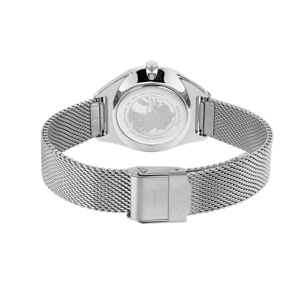 Bering 17331-000 Damenuhr, Milanaise/Solar, Silber