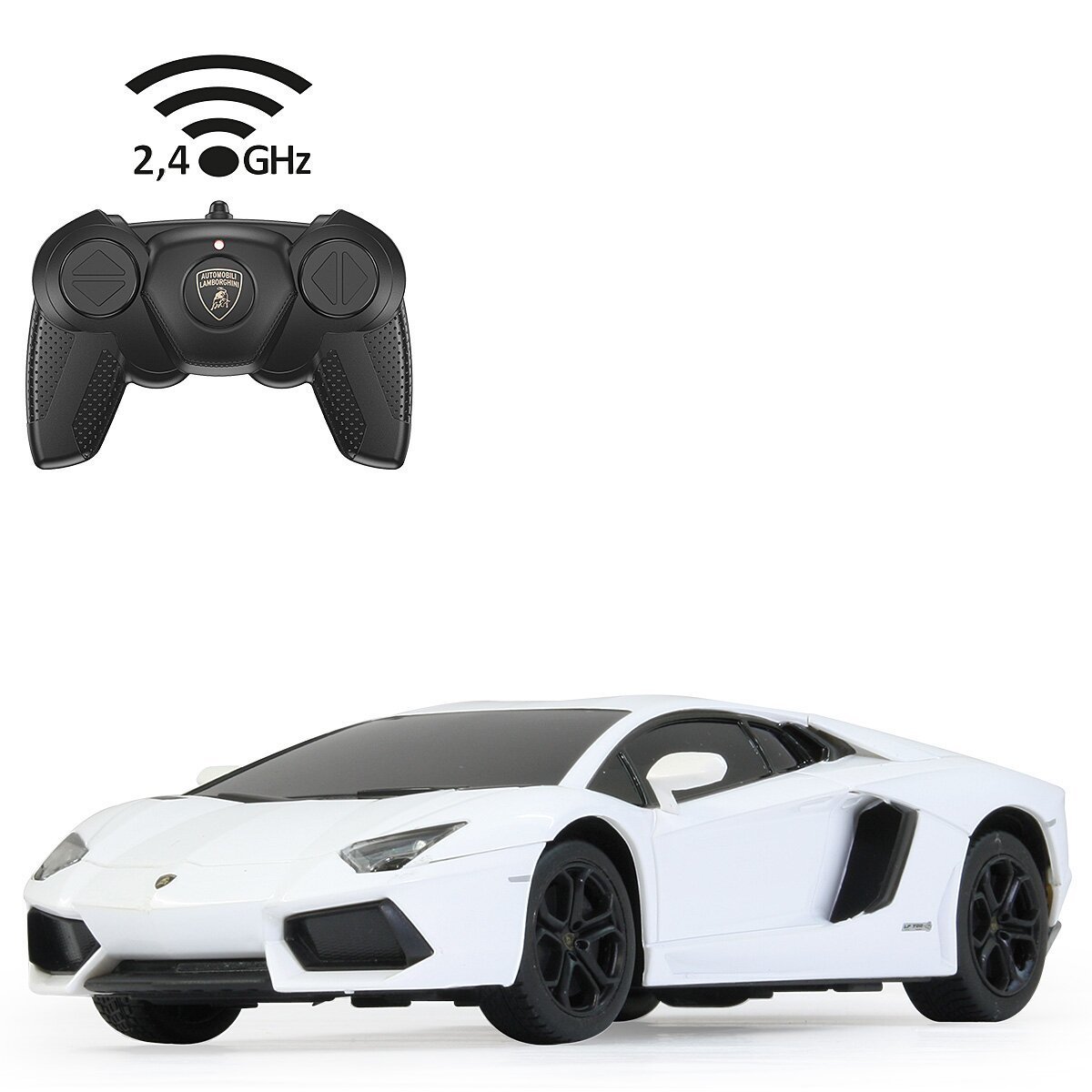 JAMARA Lamborghini Aventador 1:24 weiss 2,4GHz ab 6 Jahren JAMARA Lamborghini Aventador 1:24 weiss 2,4GHz ab 6 Jahren