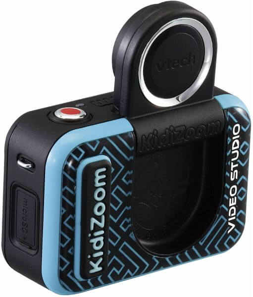 VTech KidiZoom Video Studio HD Kinderkamera mit Greenscreen & HD-Video, ab 5 Jahren VTech KidiZoom Video Studio HD mit Selfie-Linse, Greenscreen, 3 Spielen & 20 Hintergründen, HD-Video bis 720p, 5 MP Kamera, 4× Zoom, Mini-Stativ & USB-Akku, ab 5 Jahren,