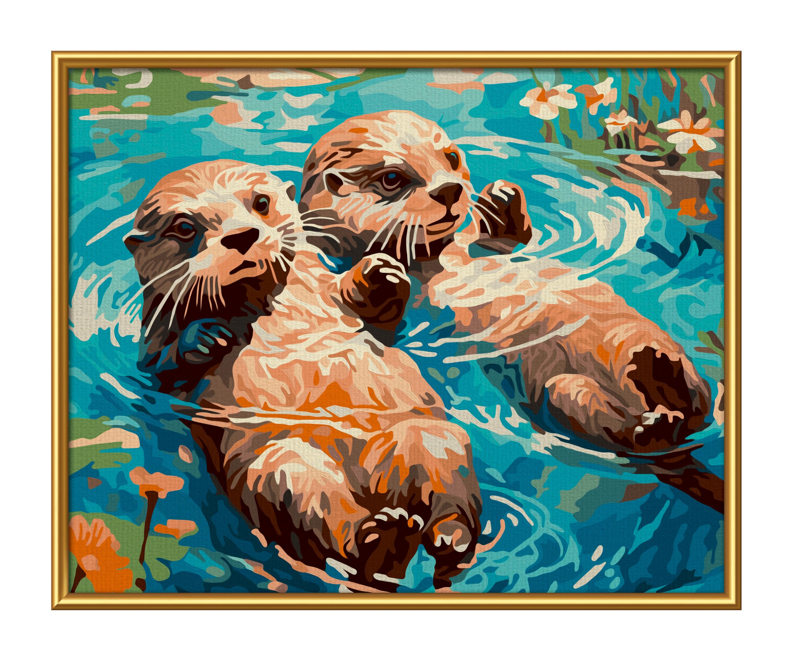 Schipper Mnz - Otterpärchen - Liebevolle Tiermotive Zum Selbermalen 609240917 Kunst, Malerei