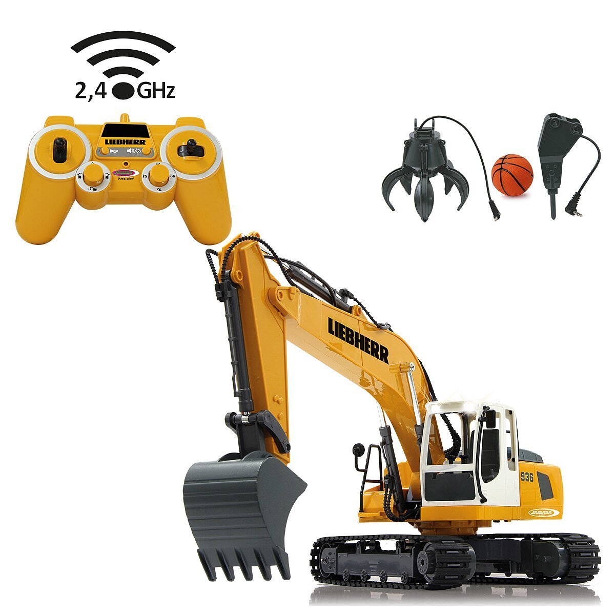 JAMARA Bagger Liebherr R936 1:20 2,4GHz Destruction-Set ab 6 Jahren JAMARA Bagger Liebherr R936 1:20 2,4GHz Destruction-Set ab 6 Jahren