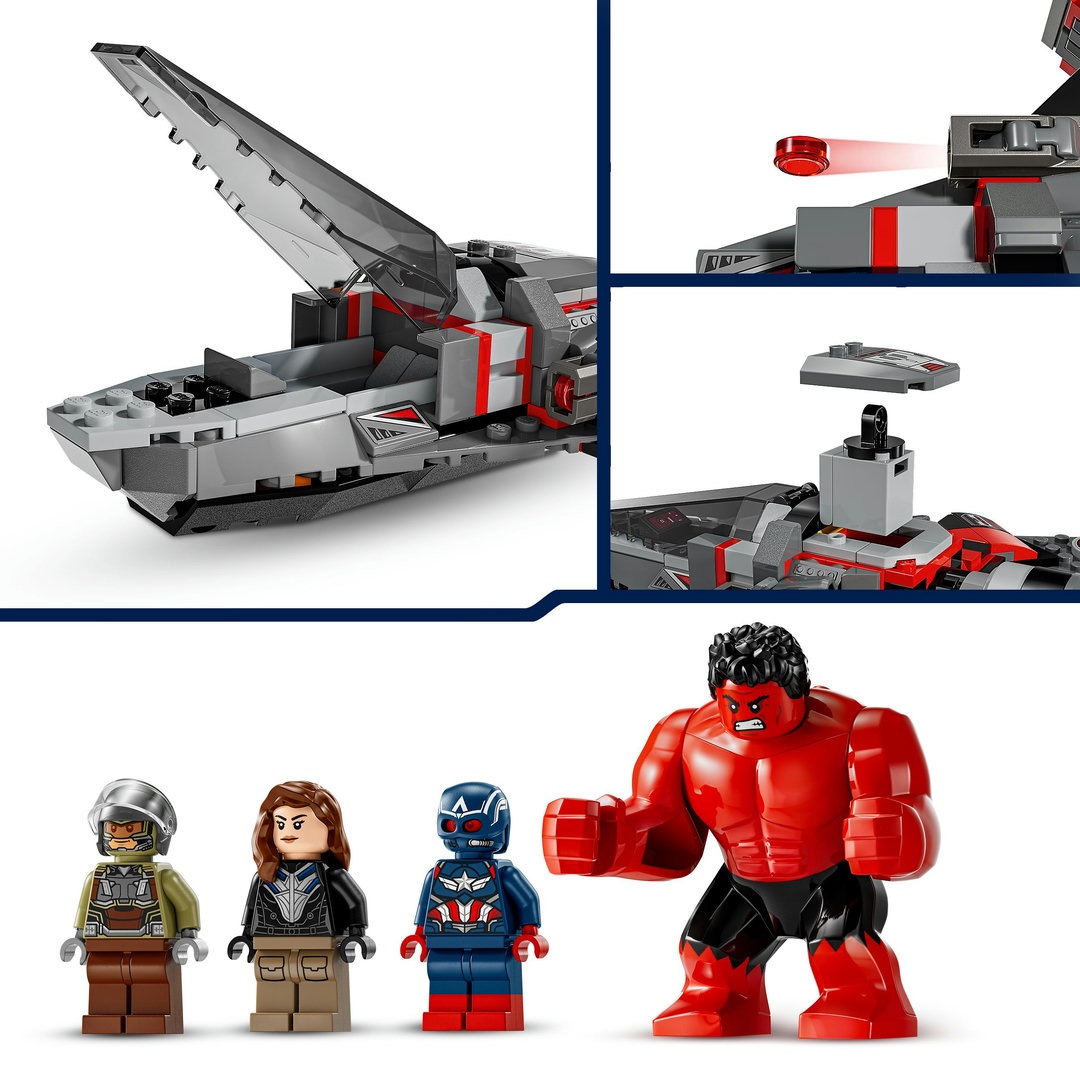LEGO® MARVEL Super Heroes™ 76292 Showdown zwischen Captain America und Red Hulk Helme, Spielzeug, Person