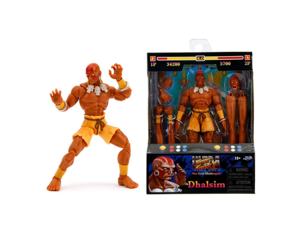 Jada Street Fighter II Dhalsim 6" Figure Jada Street Fighter II Dhalsim 6" Figure